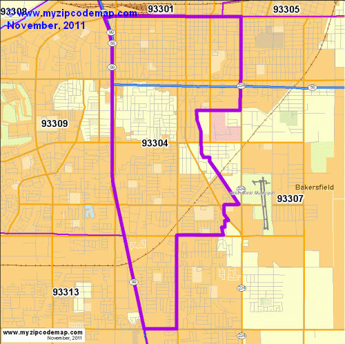 map of 93304
