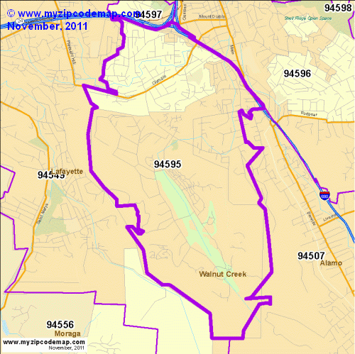 map of 94595