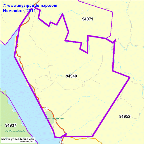 map of 94940