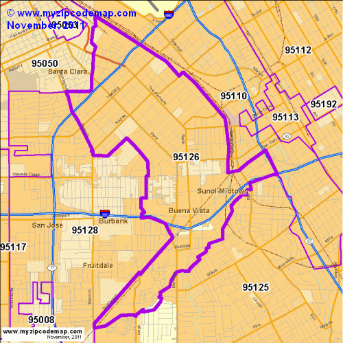 map of 95126