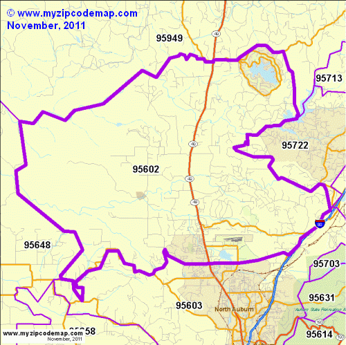 map of 95602