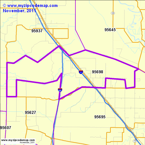 map of 95698