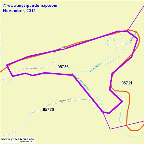 map of 95735