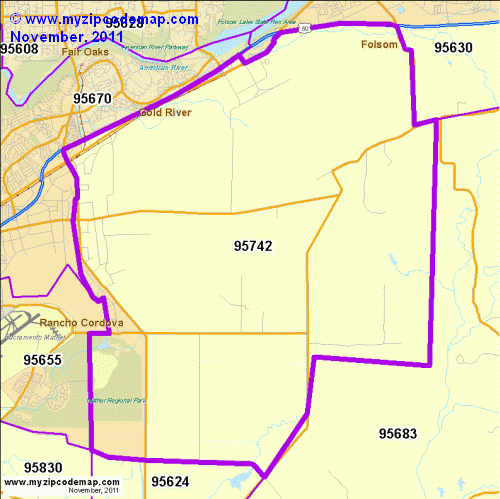 map of 95742