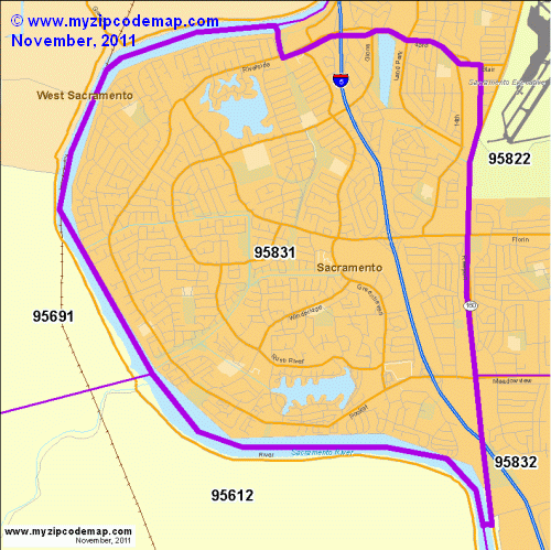 map of 95831