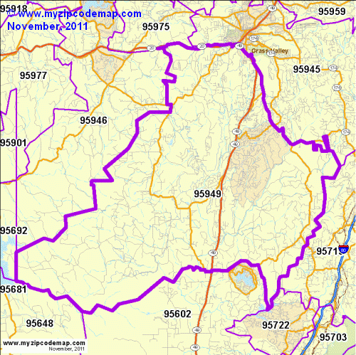 map of 95949