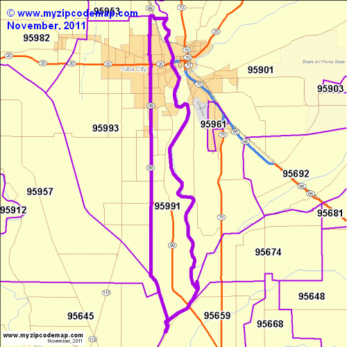 map of 95991
