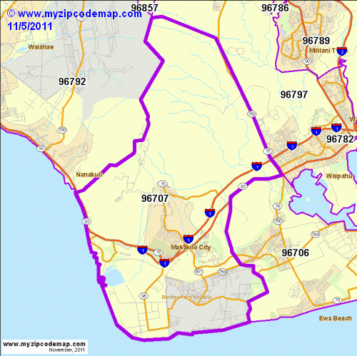 map of 96707