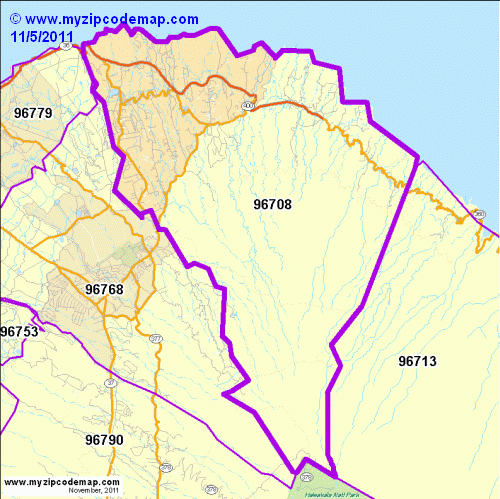 map of 96708