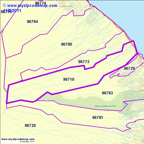 map of 96710