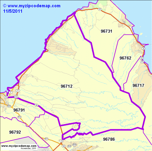 map of 96712