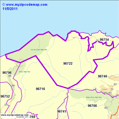 map of 96722