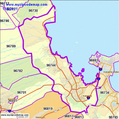 map of 96744