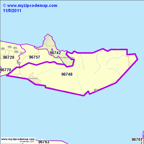 map of 96748