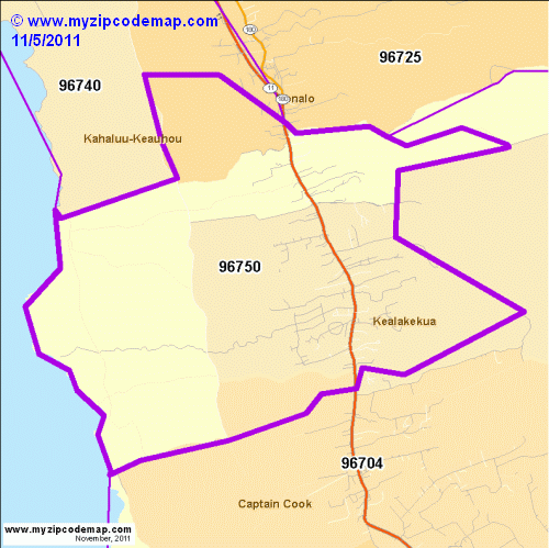 map of 96750