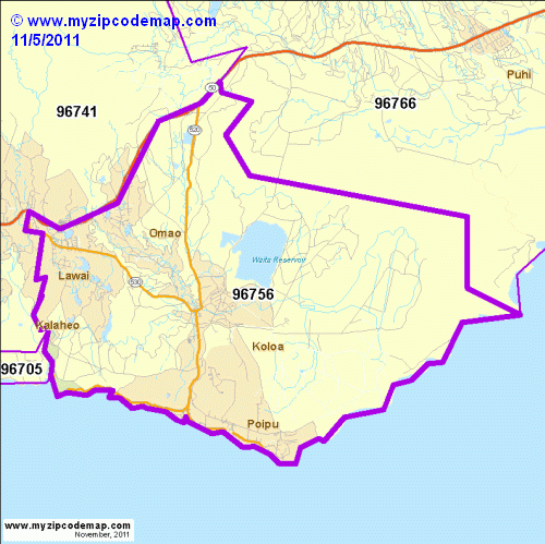 map of 96756