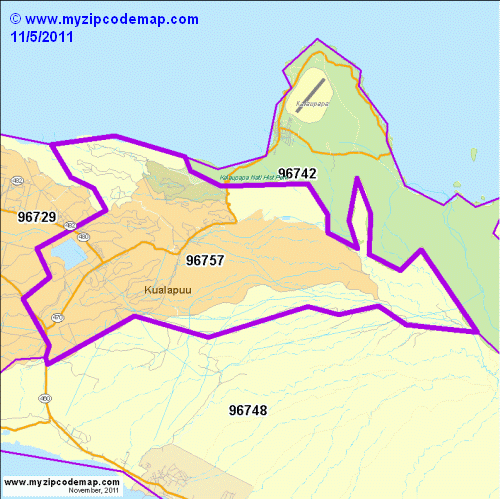 map of 96757