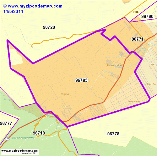 map of 96785