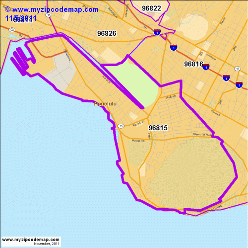 map of 96815