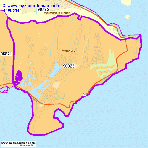 map of 96825