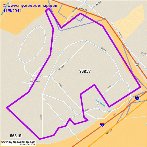 map of 96858