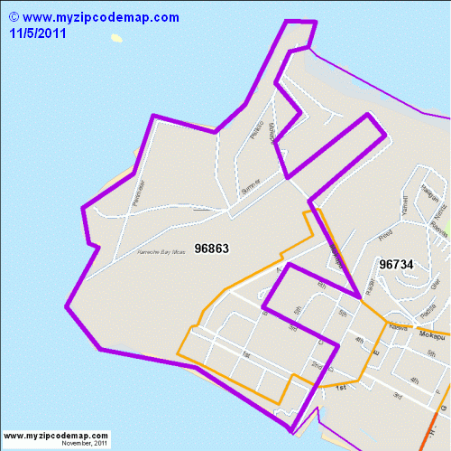 map of 96863