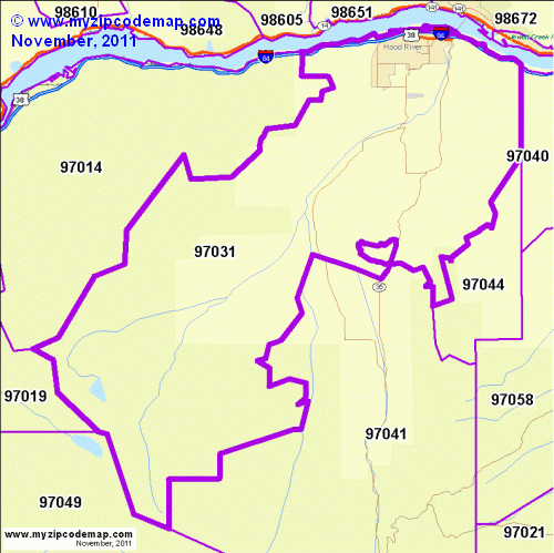 map of 97031
