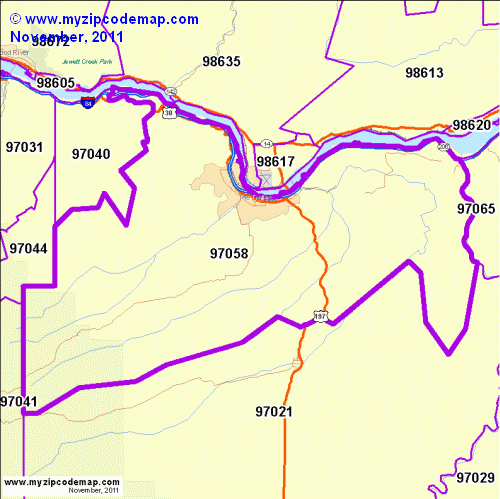 map of 97058
