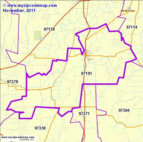 map of 97101