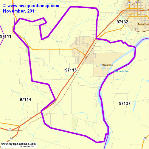 map of 97115