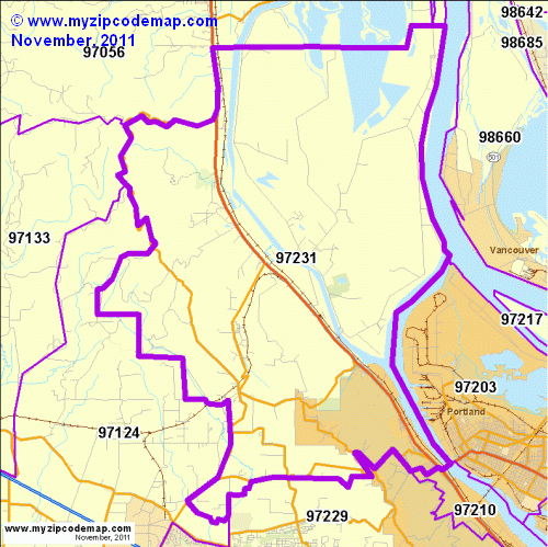 map of 97231