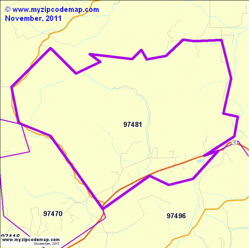 map of 97481