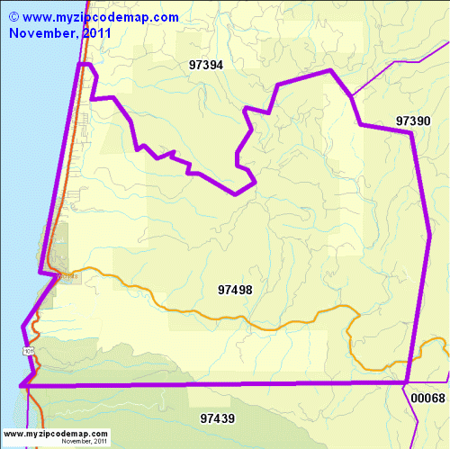 map of 97498