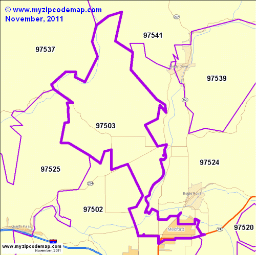 map of 97503