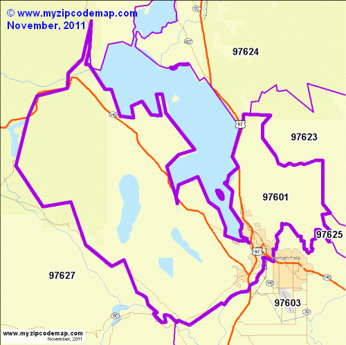 map of 97601