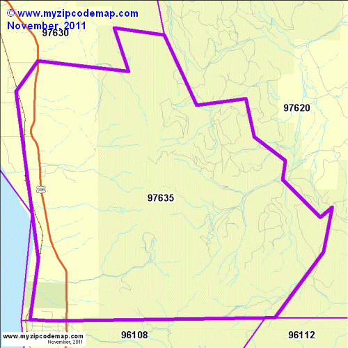 map of 97635