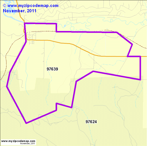 map of 97639