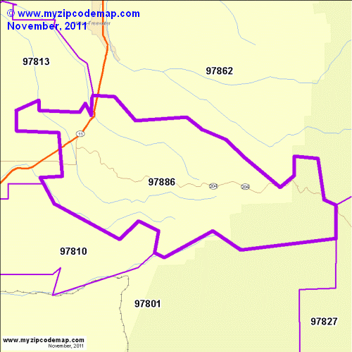 map of 97886