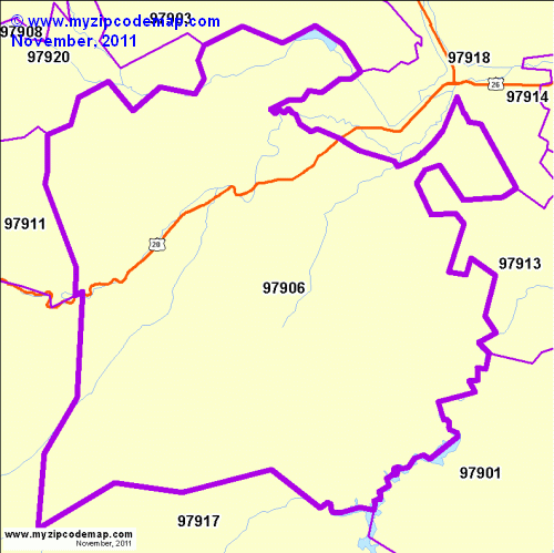 map of 97906