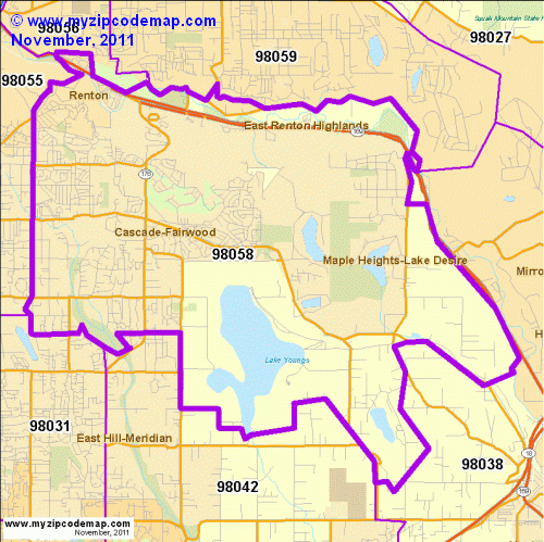 map of 98058