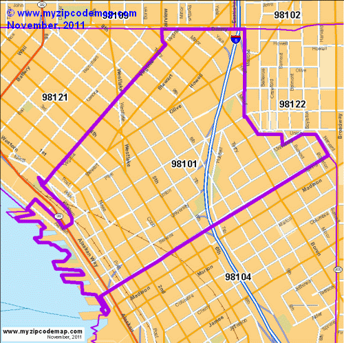 map of 98101