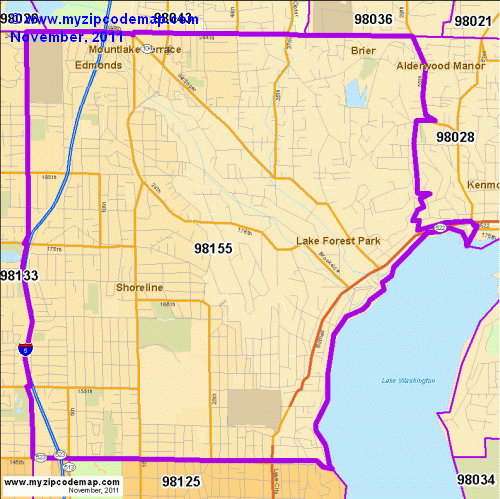 map of 98155