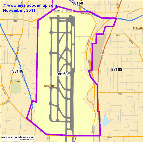 map of 98158