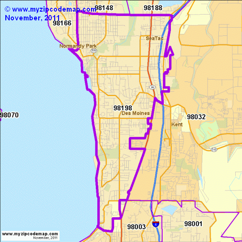 map of 98198