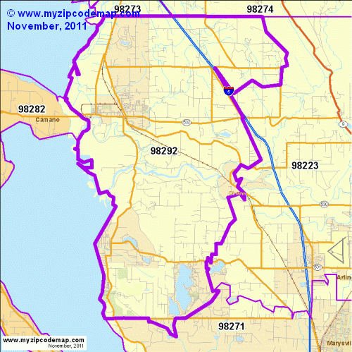 map of 98292