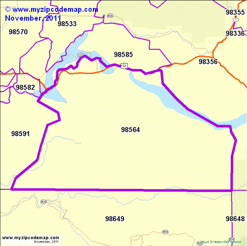 map of 98564
