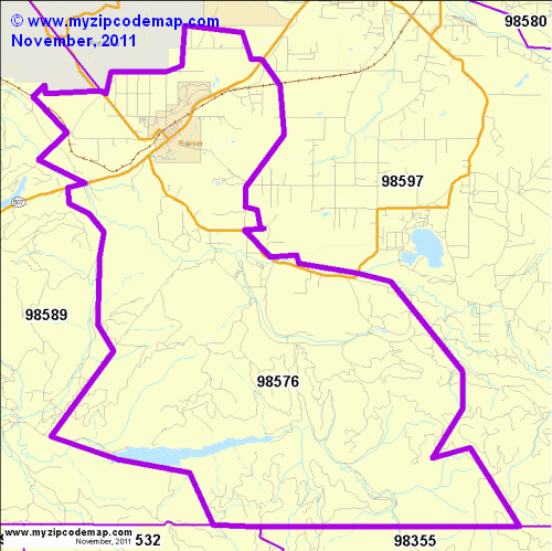 map of 98576