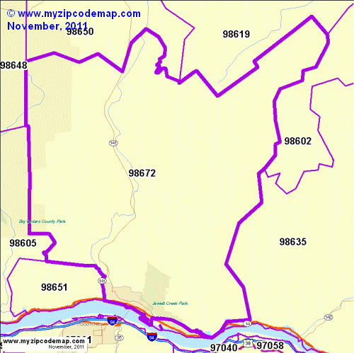 map of 98672