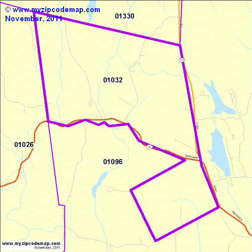 map of 01032
