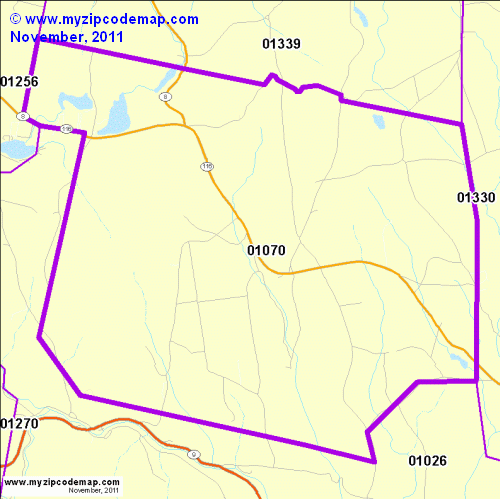 map of 01070